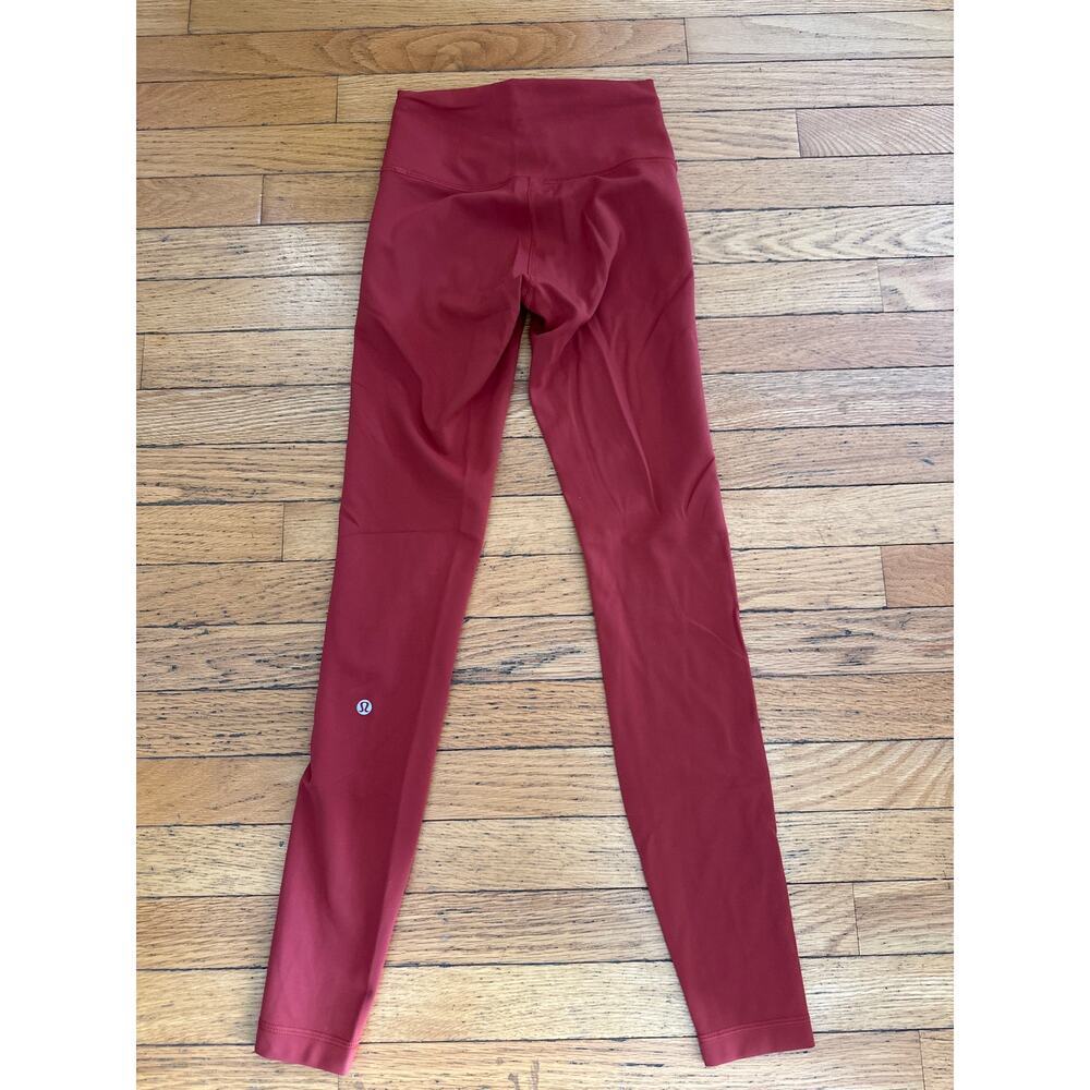 Lululemon Align Leggings Red High Rise Yoga Pants Womens Small 25”  Athletic